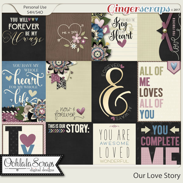 Our Love Story Pocket and Journal Scrap Cards