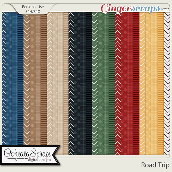Road Trip Extra Pattern Papers