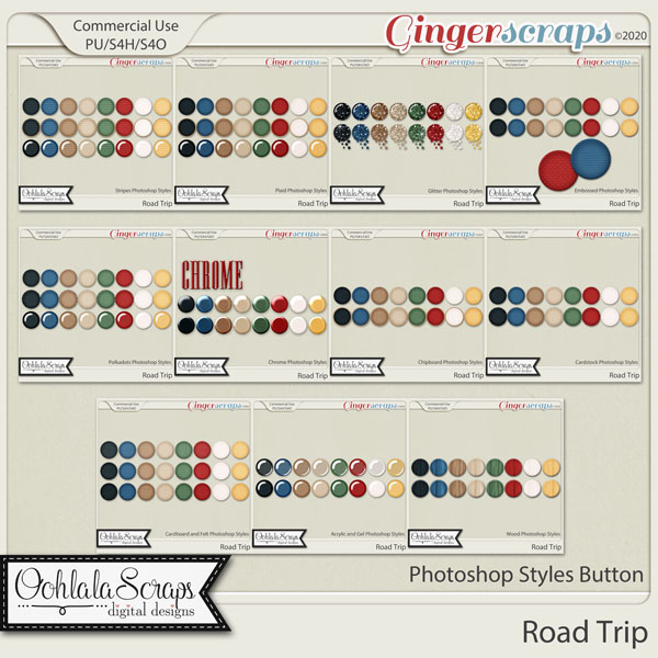 Road Trip CU Photoshop Styles Bundle