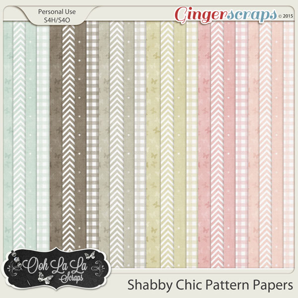 Shabby Chic Pattern Papers
