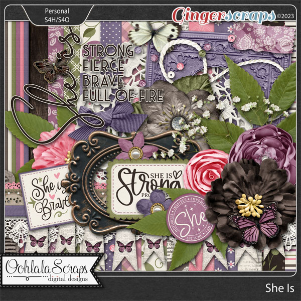 She Is Digital Scrapbook Kit