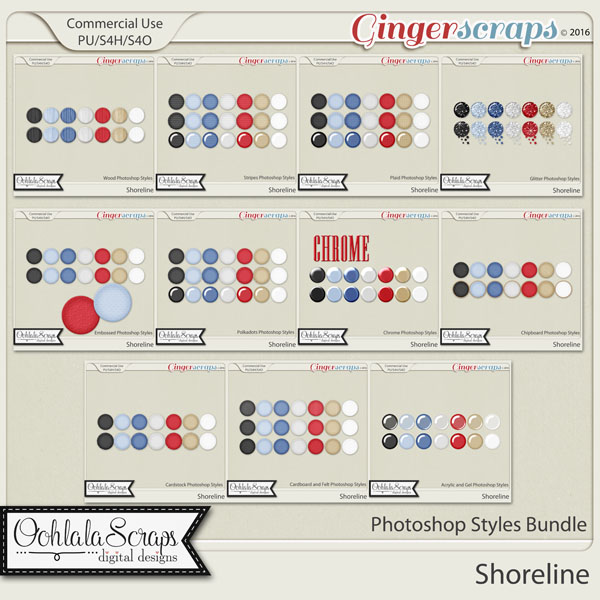 Shoreline CU Photoshop Styles Bundle