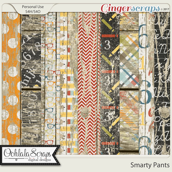 Smarty Pants Worn Wood Papers