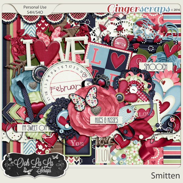 Smitten Digital Scrapbooking Kit