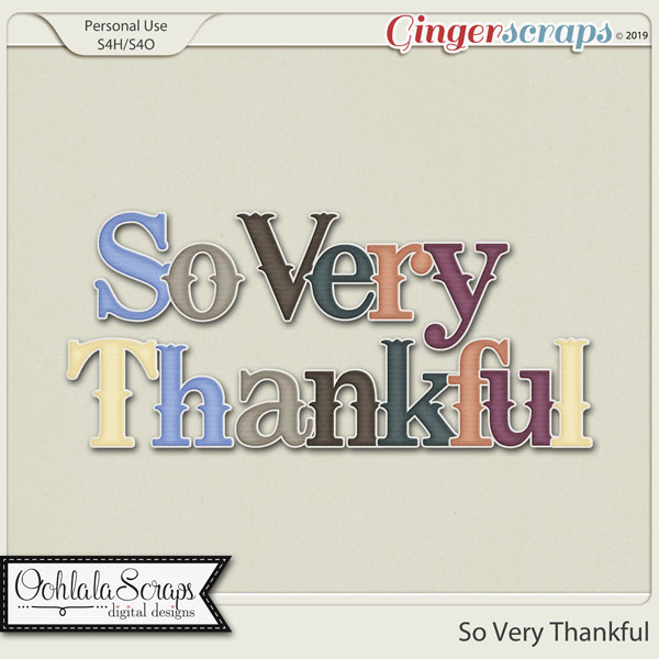 So Very Thankful Alphabets