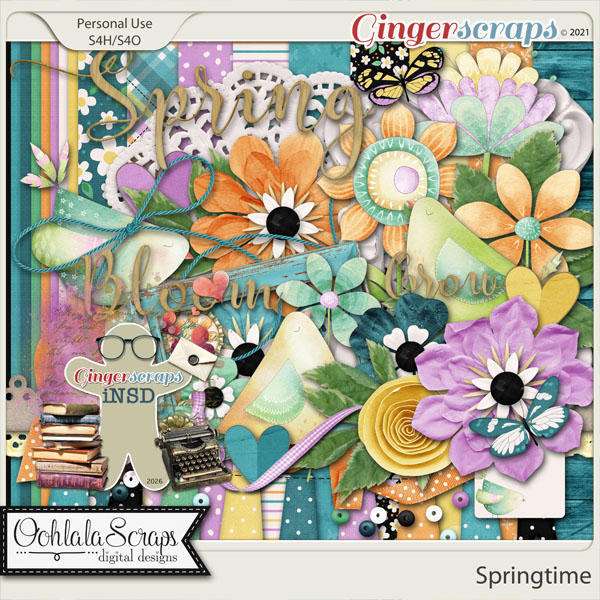 Springtime Digital Scrapbook Kit