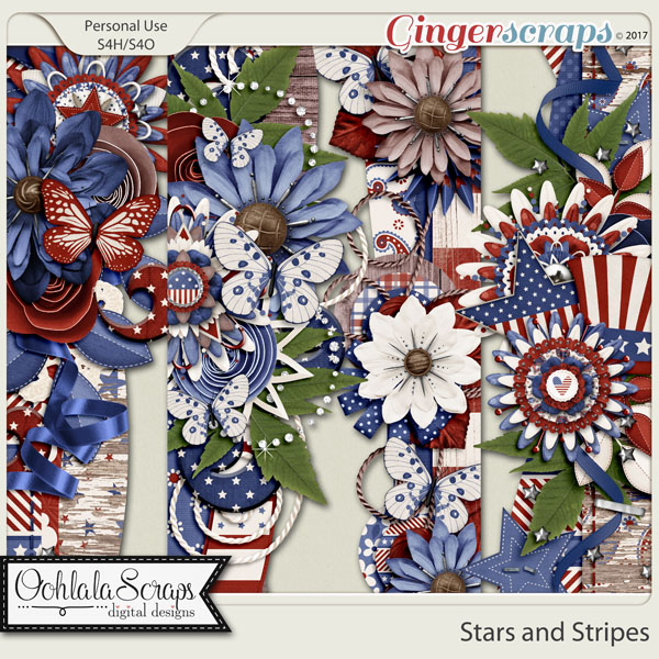 Stars and Stripes Page Borders