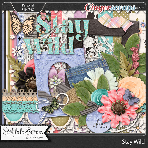 Stay Wild Digital Scrapbook Kit