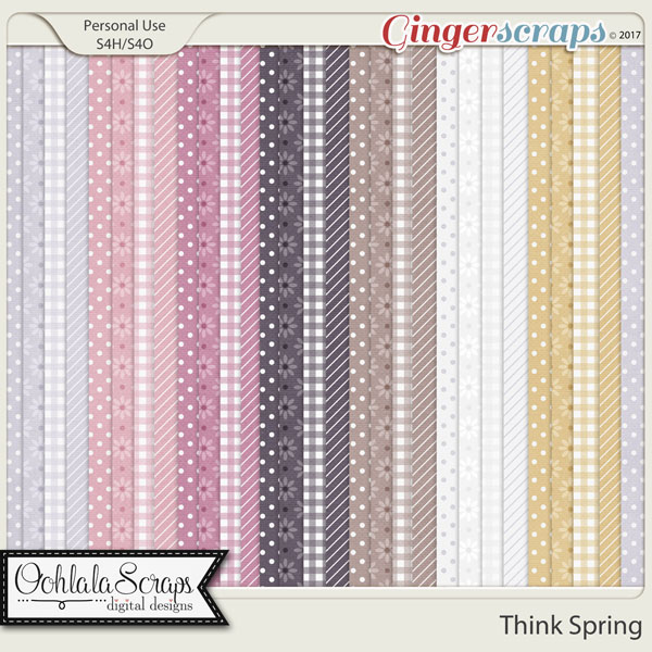 Think Spring Pattern Papers
