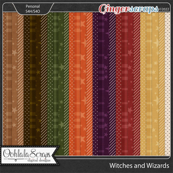 Witches and Wizards Pattern Papers