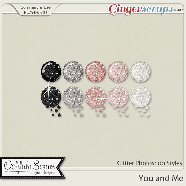 You and Me CU Glitter Photoshop Styles