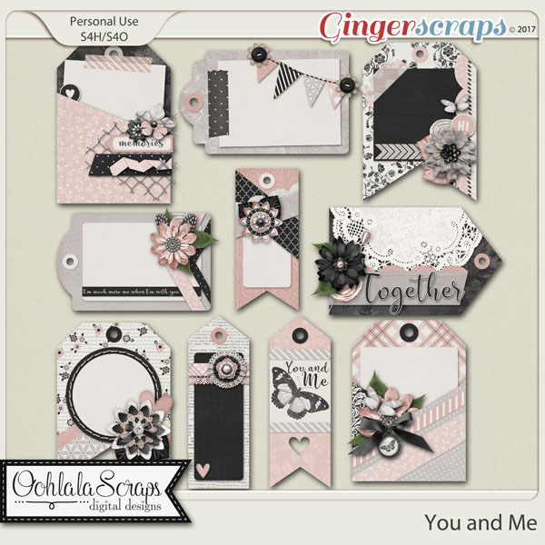 You and Me Decorative Tags