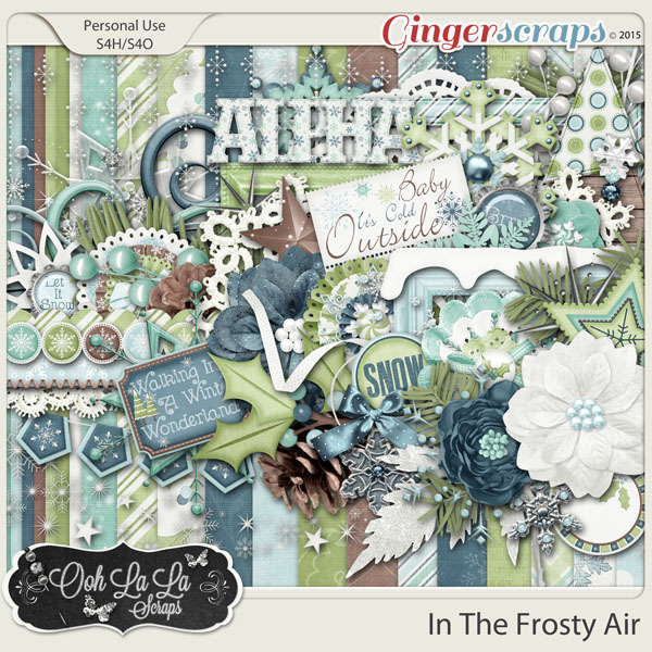 In The Frosty Air Digital Scrapbook Kit