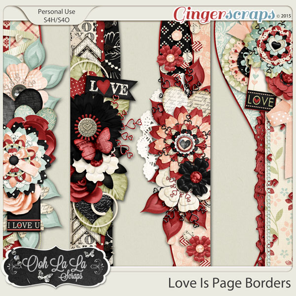 Love Is Page Borders