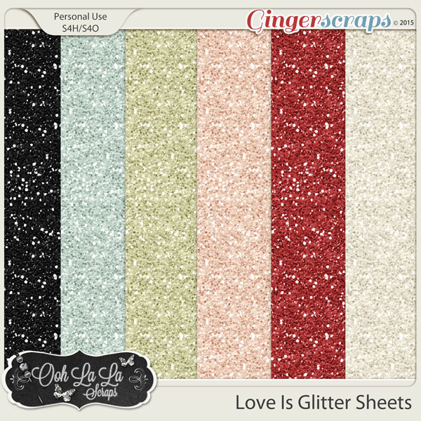Love Is Glitter Sheets