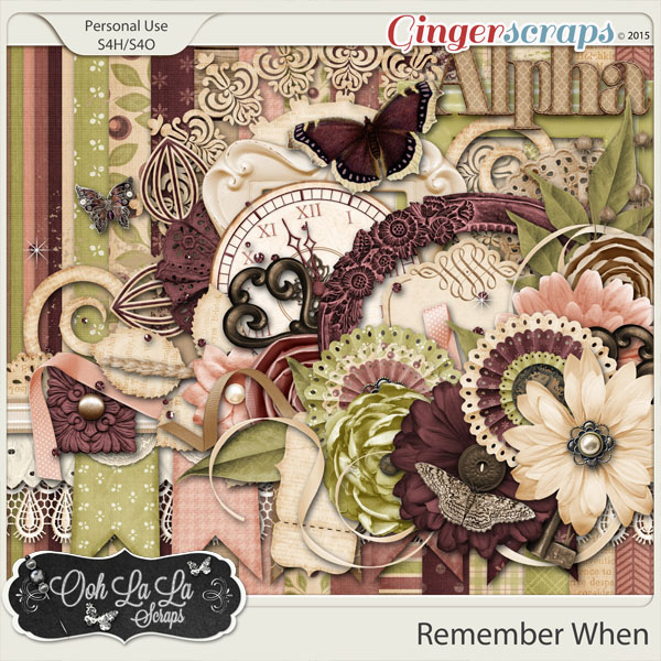 Remember When Digital Scrapbook Kit