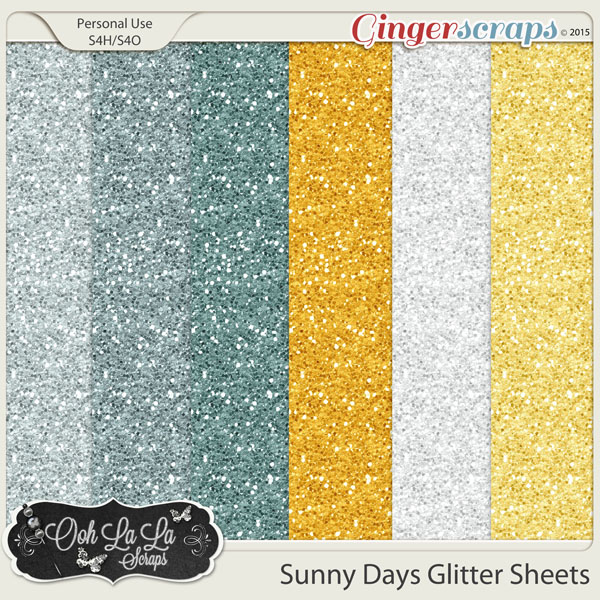 Sunny Days Glitter Sheets