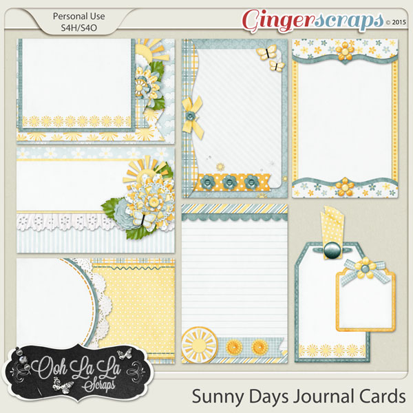 Sunny Days Journal and Pocket Scrapbooking Cards