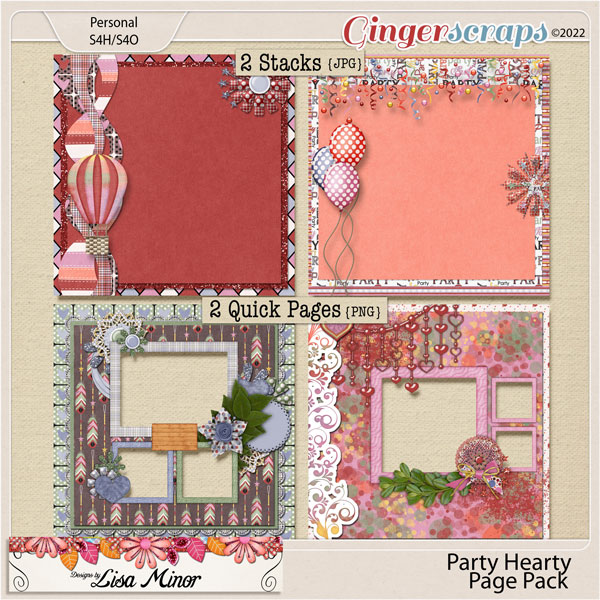 Party Hearty Page Pack from Designs by Lisa Minor