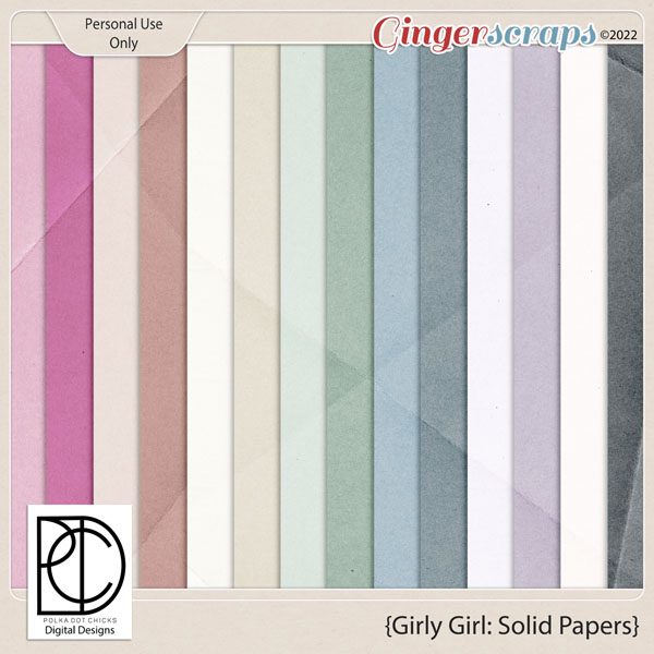Girly Girl: Solid Papers