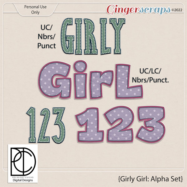 Girly Girl: Alpha Set