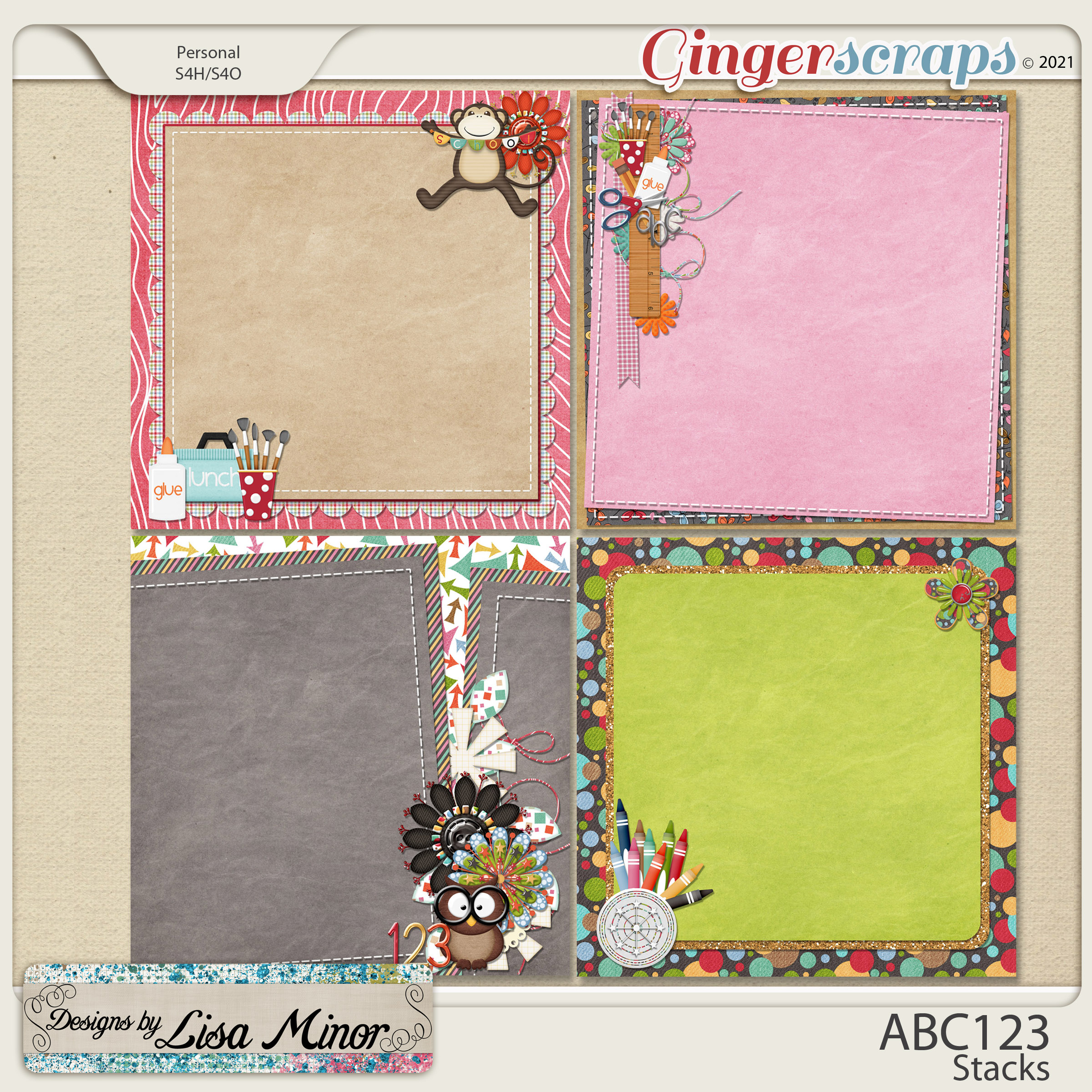 ABC123 Stacks from Designs by Lisa Minor