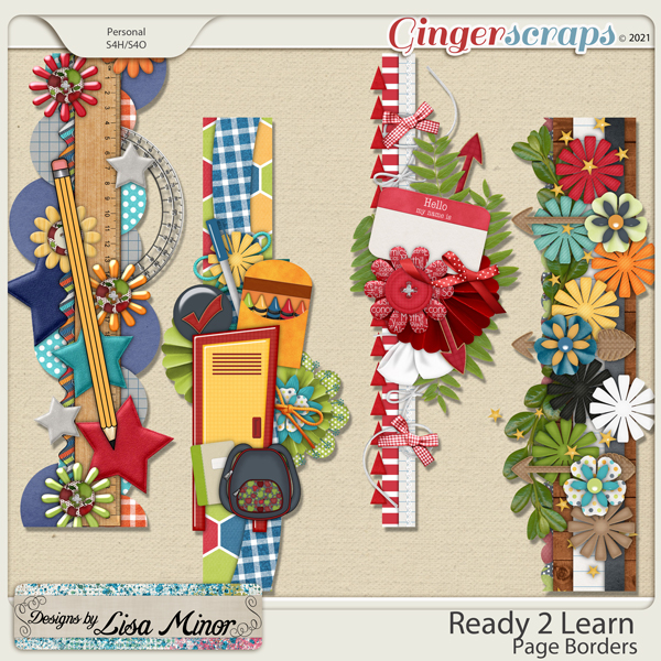 Ready 2 Learn Page Borders from Designs by Lisa Minor