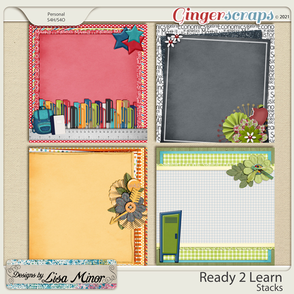 Ready 2 Learn Stacks from Designs by Lisa Minor