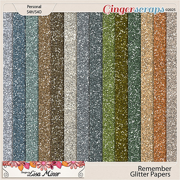 Remember Glitter Papers from Designs by Lisa Minor