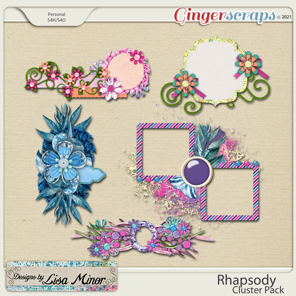 Rhapsody Cluster Pack from Designs by Lisa Minor