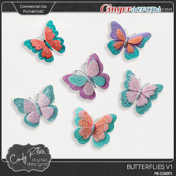 ButterfliesV1 [CU] by Cindy Ritter