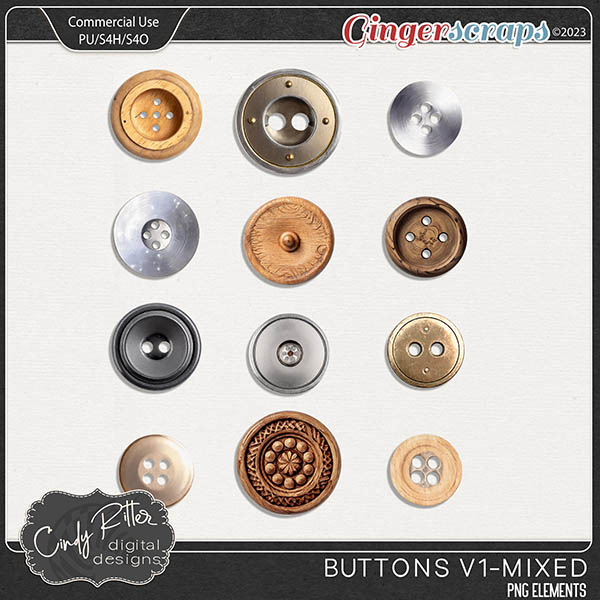 Buttons V1 by Cindy Ritter [CU]