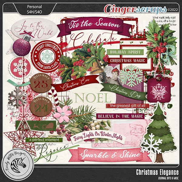 Christmas Elegance [Journal Bits and Misc] by Cindy Ritter