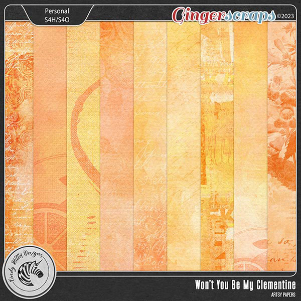 Won't You Be My Clementine [Artsy Papers] by Cindy Ritter
