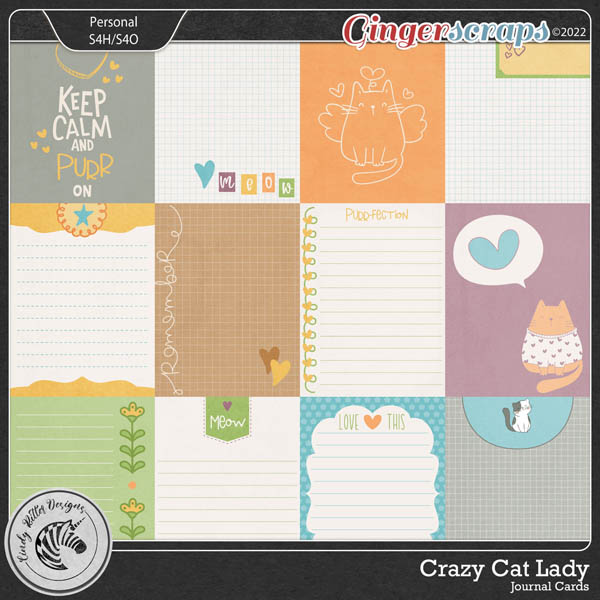 Crazy Cat Lady [Journal Cards] by Cindy Ritter 