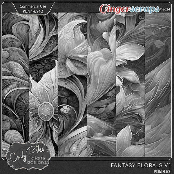Fantasy Floral V1 [CU] by Cindy Ritter