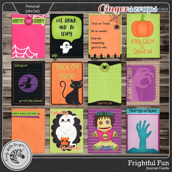 Frightful Fun [Journal Cards] by Cindy Ritter