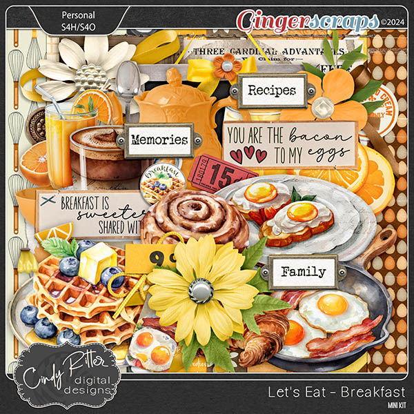 Let's Eat-Breakfast [Mini Kit] by Cindy Ritter