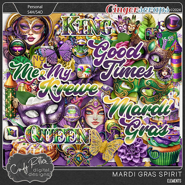 Mardi Gras Spirit [Elements] by Cindy Ritter