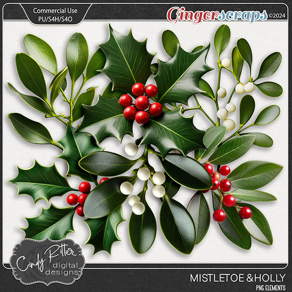 Mistletoe & Holly by Cindy Ritter [CU] 