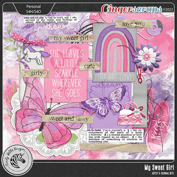 My Sweet Girl [Artsy & Journal Bits] by Cindy Ritter
