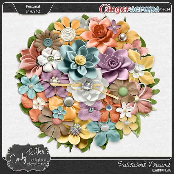 Patchwork Dreams [Flowers & Foliage] by Cindy Ritter
