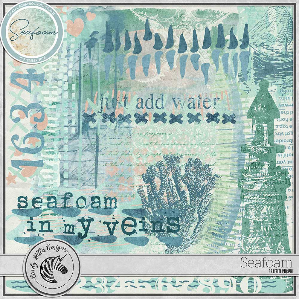 Seafoam [Graffiti] by Cindy Ritter