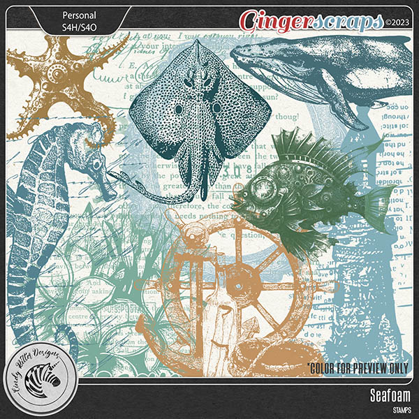 Seafoam [Stamps] by Cindy Ritter