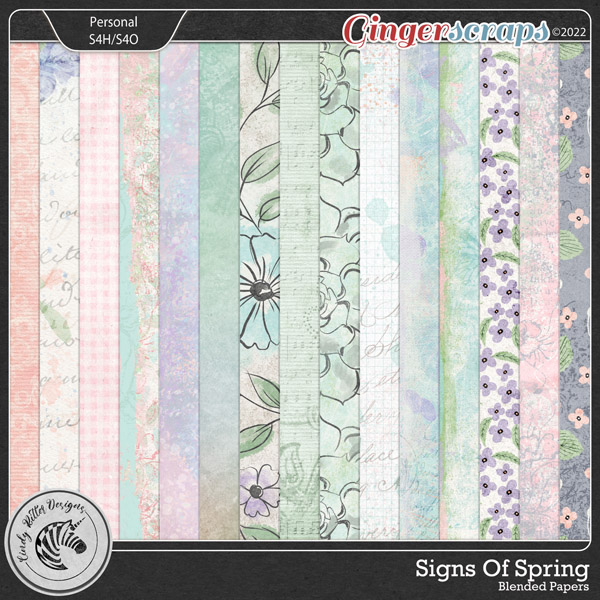 Signs of Spring [Blended Papers] by Cindy Ritter        