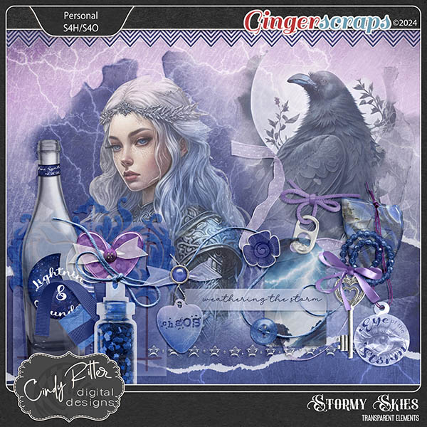 Stormy Skies [Transparent Elements] by Cindy Ritter 