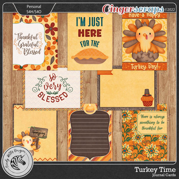 Turkey Time [Journal Cards] by Cindy Ritter