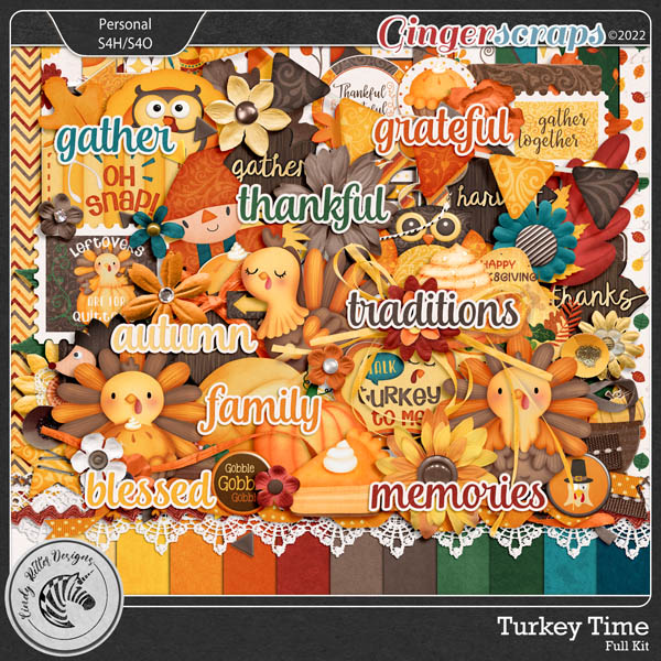 Turkey Time [Page Kit] by Cindy Ritter