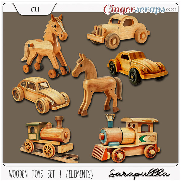 CU Wooden Toys Set 1 Elements