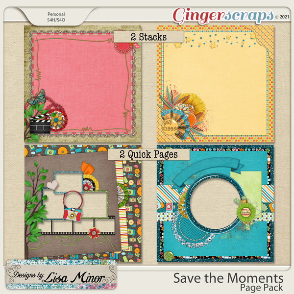 Save the Moments Page Pack from Designs by Lisa Minor